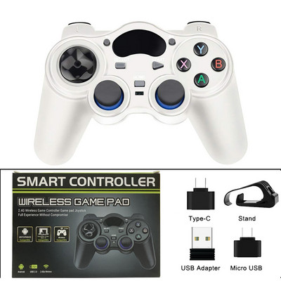 2.4 G Android PC Gamepad fără fir pentru controler PS3 Joystick de control pentru telefonul inteligent Controler mobil TV Box cu convertor OTG