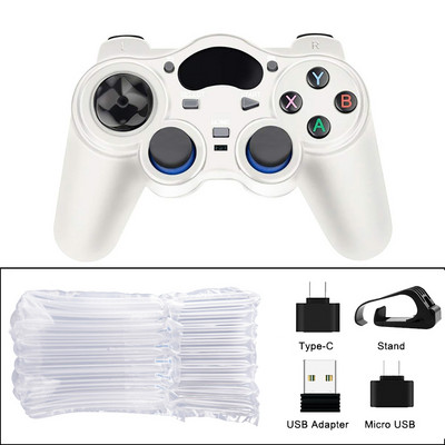 2.4 G Android PC Gamepad fără fir pentru controler PS3 Joystick de control pentru telefonul inteligent Controler mobil TV Box cu convertor OTG