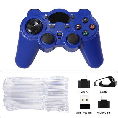 2.4 G Android PC Gamepad fără fir pentru controler PS3 Joystick de control pentru telefonul inteligent Controler mobil TV Box cu convertor OTG