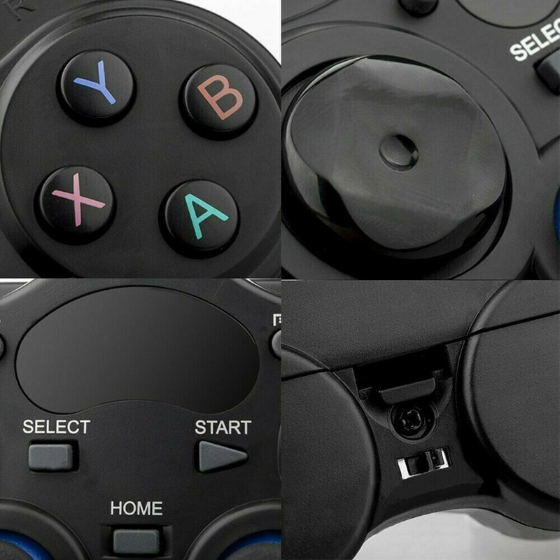 2.4 G Android PC Gamepad fără fir pentru controler PS3 Joystick de control pentru telefonul inteligent Controler mobil TV Box cu convertor OTG