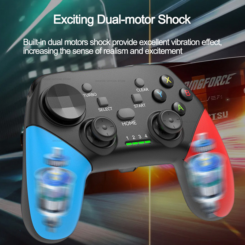BROODIO Bluetooth Game Controller 2.4G bežični gamepad za Nintendo Switch Apple PS3 PS4 TV Box Igre Android telefon PC Joystick