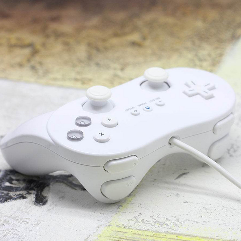 Klasikinis žaidimų pulto valdiklis, skirtas Nintend Wii Joypad nuotolinio valdymo svirtis Žaidimų valdiklis žaidimų nuotolinio valdymo pulto vairasvirtė