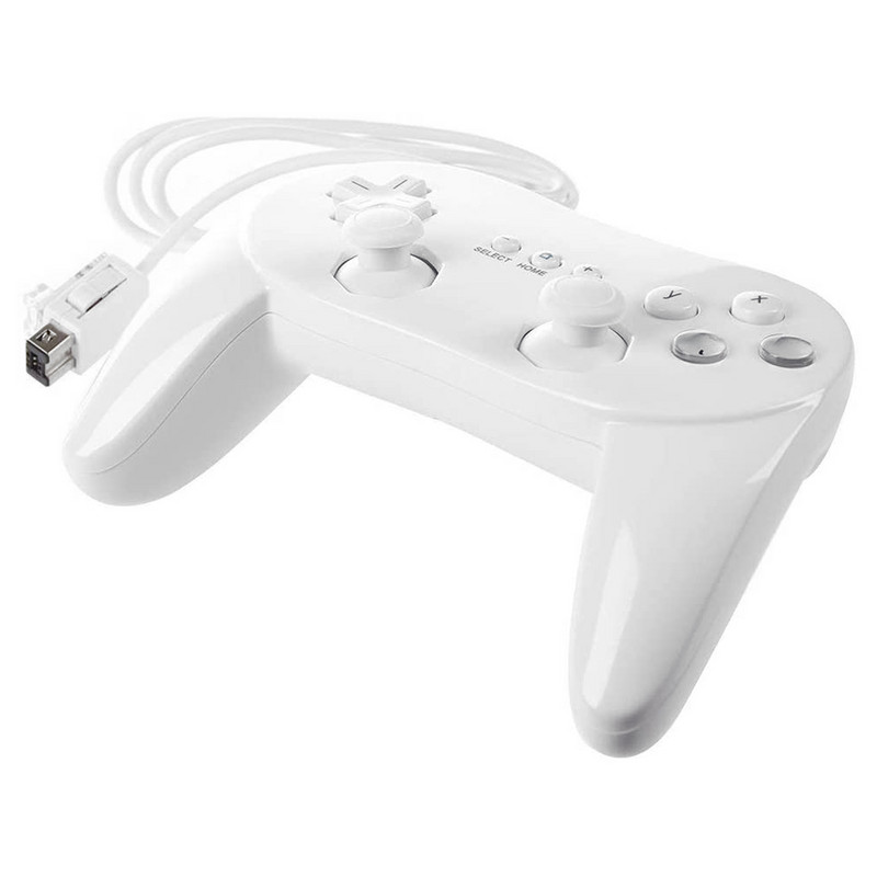 Klasikinis žaidimų pulto valdiklis, skirtas Nintend Wii Joypad nuotolinio valdymo svirtis Žaidimų valdiklis žaidimų nuotolinio valdymo pulto vairasvirtė