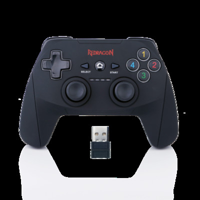 Геймпад Redragon G808, контролер за компютърни игри, джойстик с двойна вибрация, брана, за Windows PC, PS3, Playstation, Android, Xbox 360