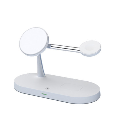 Suport de încărcare fără fir magnetic 3 în 1 30W pentru iPhone 14 13 12 Pro Max Apple Watch Airpods Stație de încărcare rapidă cu inducție