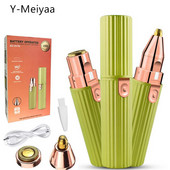 New Arrival USB Portable Electric Epilator Ανώδυνη Αποτριχωτική Αποτριχωτική Αποτριχωτική Ξυριστική μηχανή Φρυδιών For Face Lip Arm Bikini 20#5