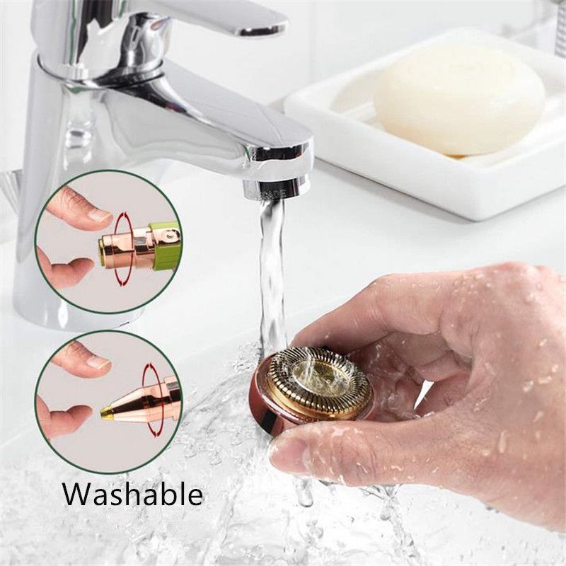 New Arrival USB Portable Electric Epilator Ανώδυνη Αποτριχωτική Αποτριχωτική Αποτριχωτική Ξυριστική μηχανή Φρυδιών For Face Lip Arm Bikini 20#5