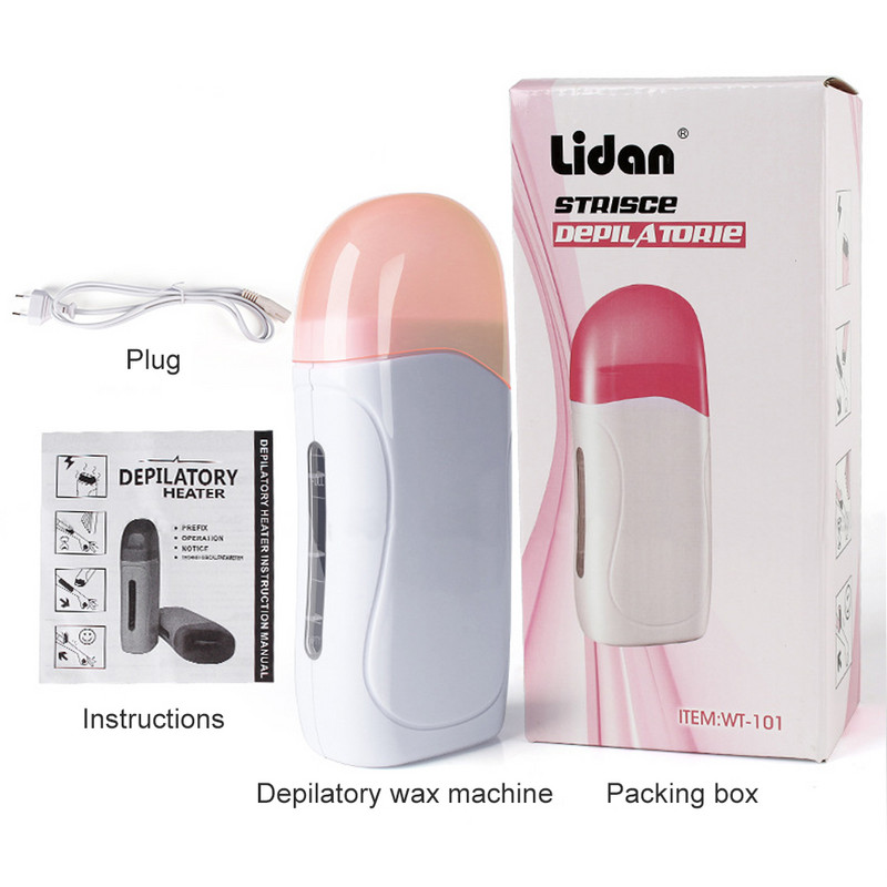 3IN1 valjak za depilaciju Voštana traka Grijač Set papira Uklanjanje dlačica Električni depilator za depilaciju Krema Komplet s mokrim uloškom