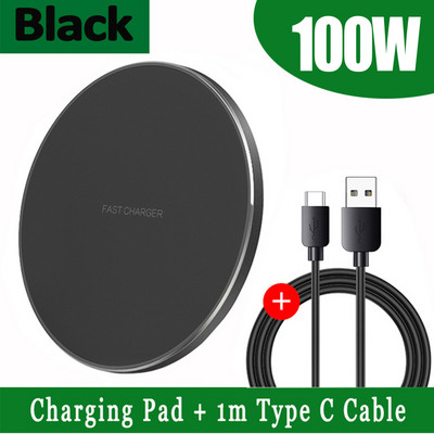 NAUJAS 100 W greito Qi belaidžio įkroviklio padėklas, skirtas iPhone 14 13 12 11 Pro Max, skirtas Samsung Galaxy S21 S20 S10 S9 Xiaomi belaidžiam įkrovimui