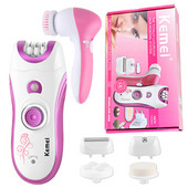 Eredeti 6 az 1-ben elektromos epilátor női teljes testre tölthető női borotva arcszőrtelenítés bikini trimmer hónalj