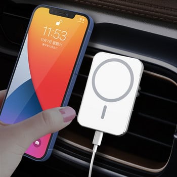 Magnetic Car Wireless Chargers Qi Phone Charger Ασύρματο αεραγωγό για iphone14 13 Mini Pro Max Magnet Adsorb Fast Wireless 15W