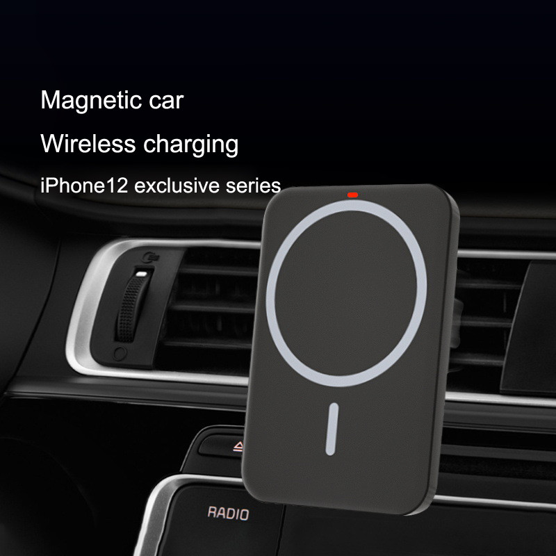 Magnetiniai automobiliniai belaidžiai įkrovikliai Qi telefono įkroviklis belaidis oro išleidimo anga, skirta iphone14 13 Mini Pro Max Magnet Adsorb Fast Wireless 15W
