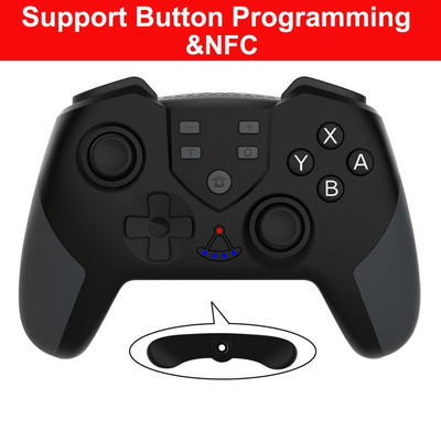 Ασύρματη υποστήριξη Bluetooth Gamepad Συμβατό με Nintendo Switch Pro/USB PC για NS Pro Game joystick με δόνηση NFC 6-Axis