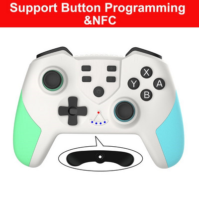 Ασύρματη υποστήριξη Bluetooth Gamepad Συμβατό με Nintendo Switch Pro/USB PC για NS Pro Game joystick με δόνηση NFC 6-Axis