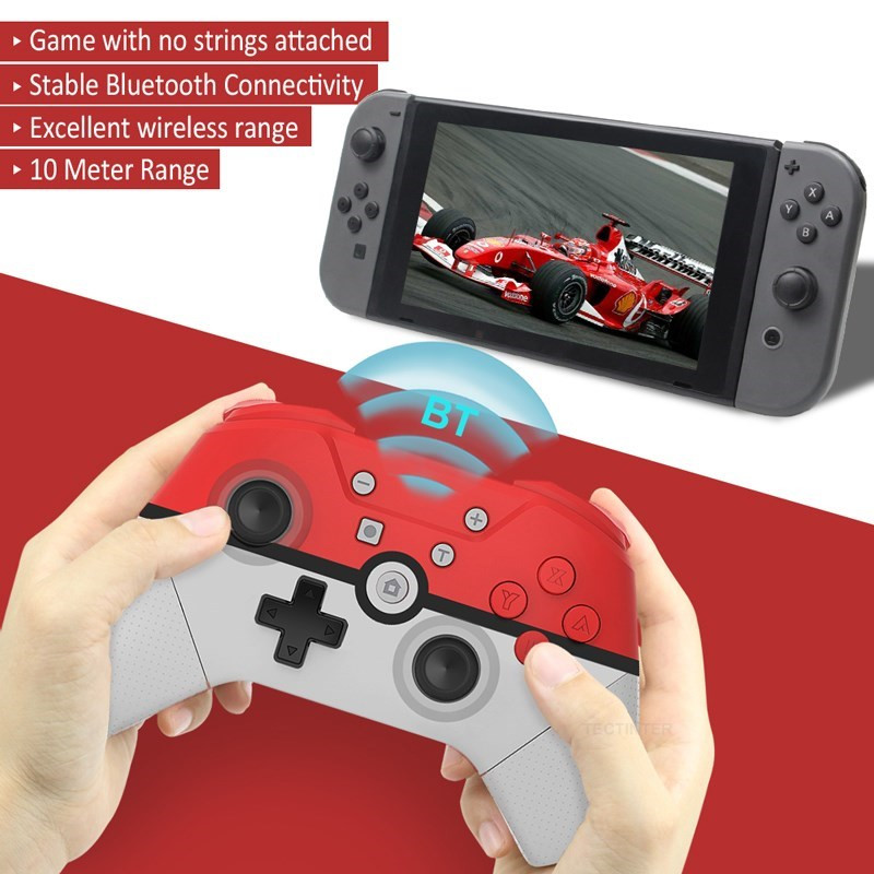 Ασύρματη υποστήριξη Bluetooth Gamepad Συμβατό με Nintendo Switch Pro/USB PC για NS Pro Game joystick με δόνηση NFC 6-Axis