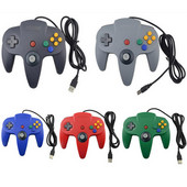 N64 USB N64 ABS žaidimų pultelio valdiklis Vairasvirtė PC kompiuterinių žaidimų rankena USB žaidimų pultelis