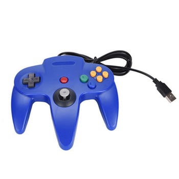 N64 USB N64 ABS Геймпад Контролер Джойстик PC Компютърна игра Дръжка USB Геймпад