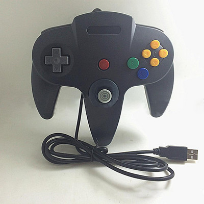 N64 USB N64 ABS žaidimų pultelio valdiklis Vairasvirtė PC kompiuterinių žaidimų rankena USB žaidimų pultelis