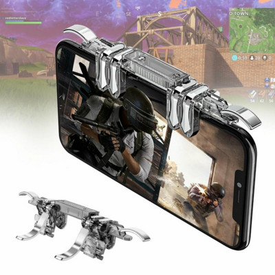 Šešiais pirštais reguliuojamas „Pubg“ telefono žaidimų pultelis žaidimų valdiklis, šaudyklės paleidiklis, ugnies rankenos mygtuko vairasvirtė, skirta „iPhone Android“