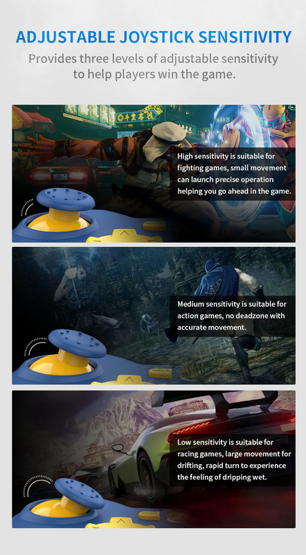 PXN P3 belaidis „Bluetooth“ 2.4G žaidimų valdiklis USB laidinis nešiojamasis vairasvirtės žaidimų pultelis, skirtas PS3 IOS „Android TV“ / asmeniniam kompiuteriui „Windows 7/8/10/11“