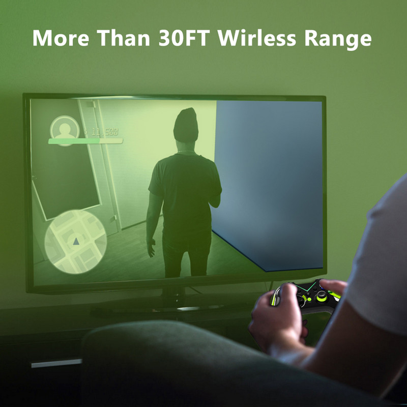 „Xbox One“ serijos S / X / asmeniniam kompiuteriui / „Windows“ / „Android 2.4G“ belaidžio žaidimo rankenai, 6 ašių „Gyro“ žaidimų valdiklio konsolėms