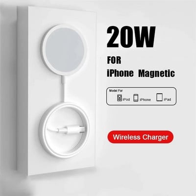 20W магнитно безжично зарядно устройство за iPhone 14 13 12 11 Pro Max USB C бързо зареждане за iPhone 12 mini XR X XS MAX 8 Plus Аксесоари
