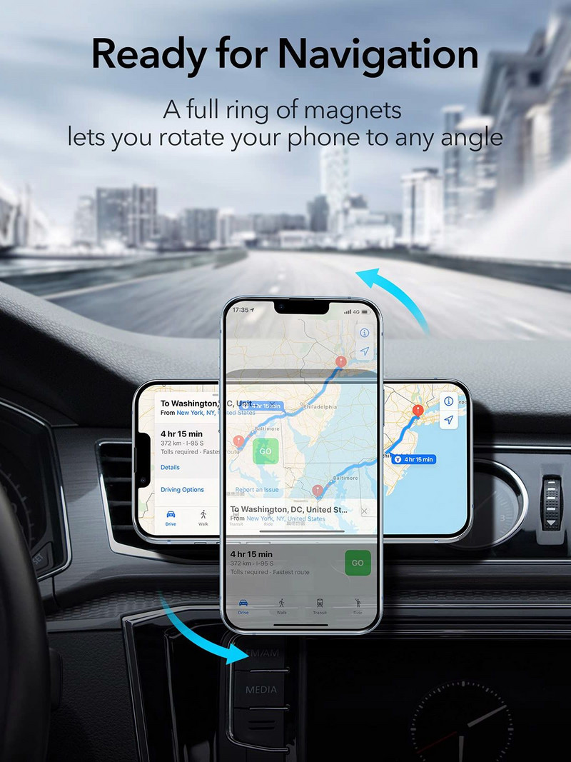 15W auto magnetni bežični punjač za iPhone 13 12 14 Pro Max bežično punjenje auto punjač držač telefona Tesla HYUNDAI CITROEN