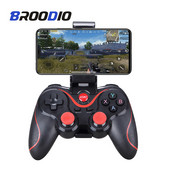 BROODIO 2.4G belaidis žaidimų pultelis Android žaidimų valdiklis Joystick Joypad Control Mobiliojo telefono planšetinis kompiuteris Smart TV Box Bluetooth žaidimų pultelis