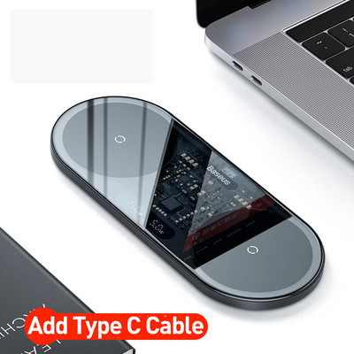 Baseus 20W dvostruki bežični punjači za iPhone 14 13 Airpod Pro Fast Qi bežični punjač za Samsung Xiaomi 12 Pro podloga za punjenje