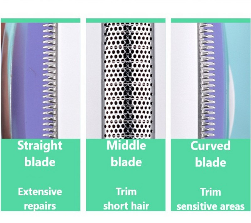 Moterų epiliatorius 3 viename šlapiam ir sausiems plaukams šalinti, įskaitant Lady Shaver kūno šveitimo šepetėlį, elektroninį pincetą rankoms kojoms