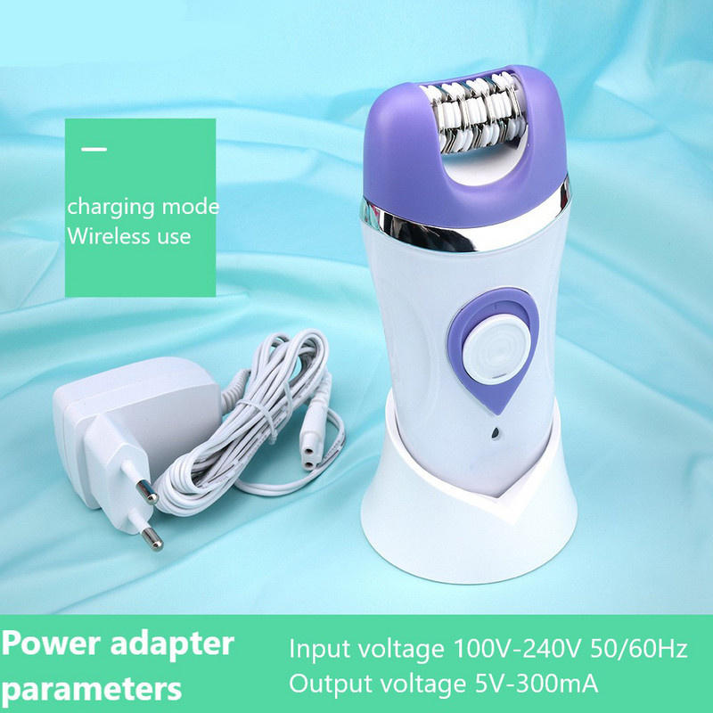 Moterų epiliatorius 3 viename šlapiam ir sausiems plaukams šalinti, įskaitant Lady Shaver kūno šveitimo šepetėlį, elektroninį pincetą rankoms kojoms