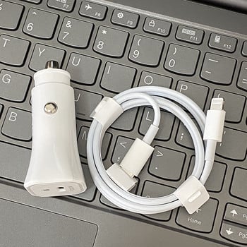 Γνήσιος φορτιστής αυτοκινήτου USB C τύπου c 20W PD Φορτιστής τηλεφώνου αυτοκινήτου γρήγορης φόρτισης για Apple iPhone13 14 14plus pro max iPhone8 X XS 11 12