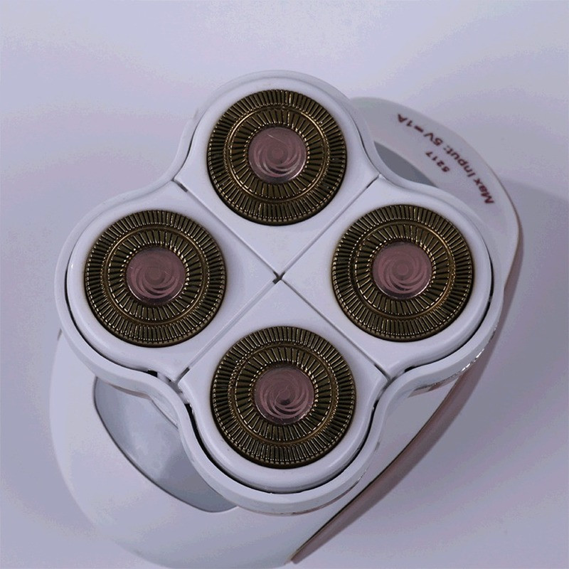 Elektrinis skustuvas keturių galvų bikinio veido kūno kojų rankų plaukų kirpimo mašinėlė vyrams, vandeniui atsparus skustuvas Epiliatorius neskausmingas plaukų šalinimo įrankis