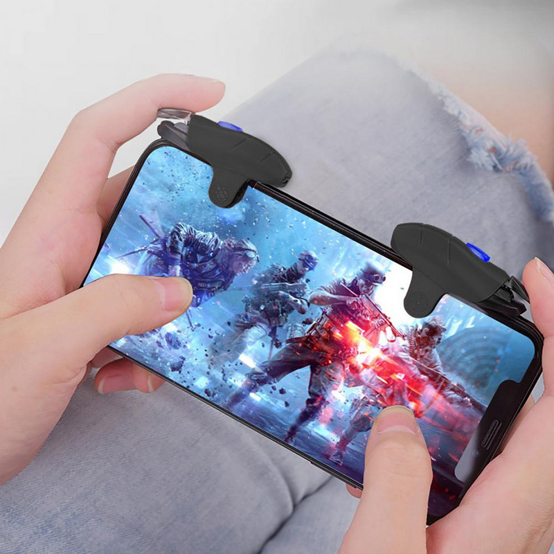 Controler de joc Gamepad Viteză reglabilă Joc de fotografiere Joc auxiliar de declanșare Buton de vizare Joystick de împușcare pentru Android iPhone