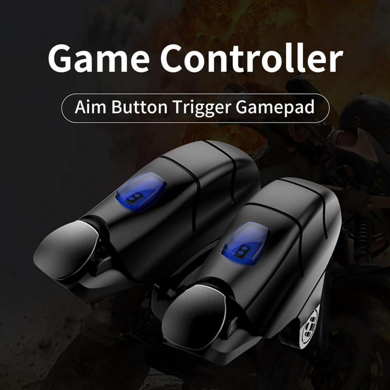 Controler de joc Gamepad Viteză reglabilă Joc de fotografiere Joc auxiliar de declanșare Buton de vizare Joystick de împușcare pentru Android iPhone