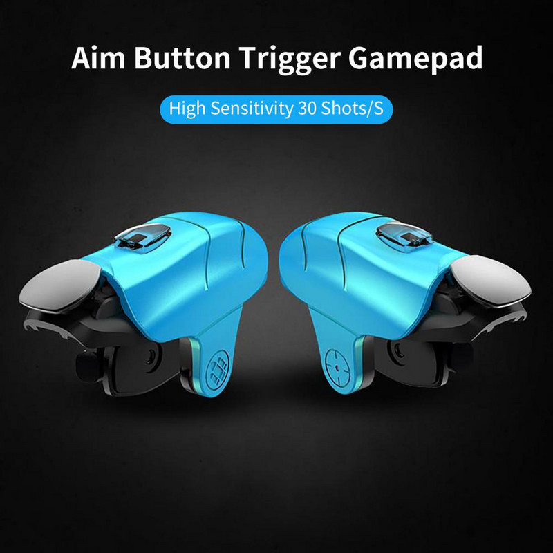 Controler de joc Gamepad Viteză reglabilă Joc de fotografiere Joc auxiliar de declanșare Buton de vizare Joystick de împușcare pentru Android iPhone