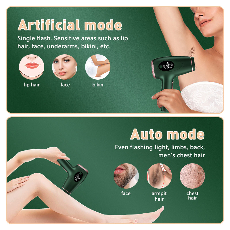 999999 Lazerinis epiliatorius Namų prietaisas Flash IPL plaukų šalinimo neskausmingas nešiojamas kūno kojų epiliatorius