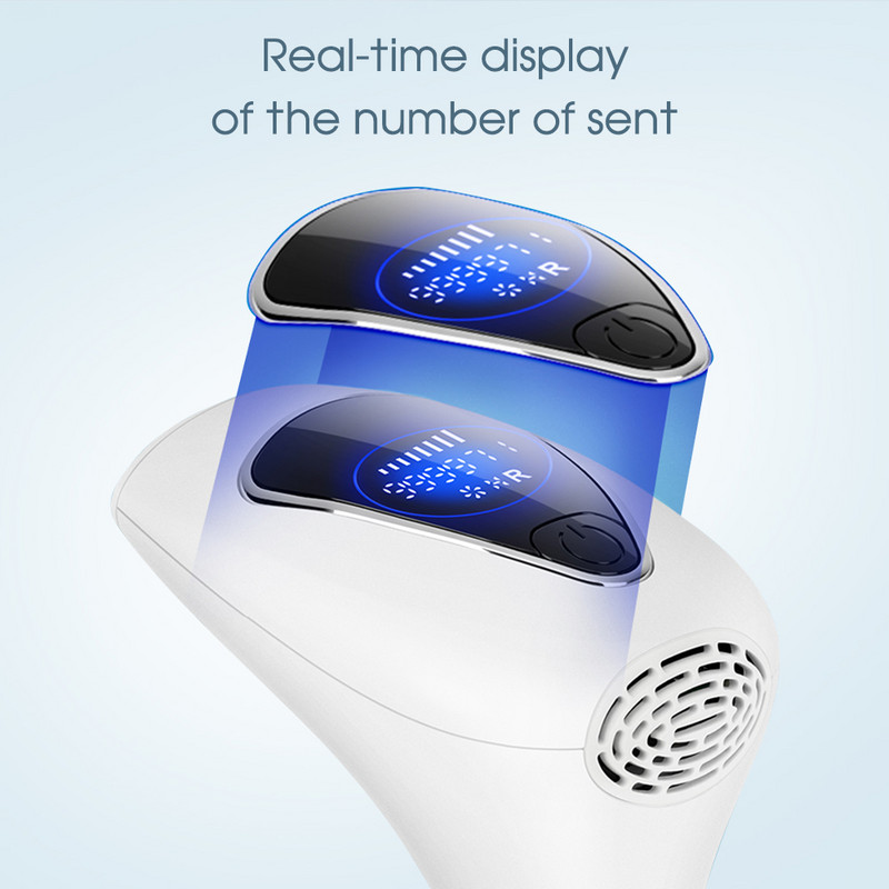 [ZS] 990 000 välgu laserepilaator IPL impulssvalgusega LCD-ekraaniga depilaator 8 taset naistele keha valutu bikiinide karvaeemaldus