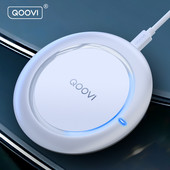 QOOVI 15W brzi bežični punjač za Samsung Galaxy S22 S21 Note 10 9 8 USB Qi punjač za iPhone 14 13 Pro Max Xs Xr X 8