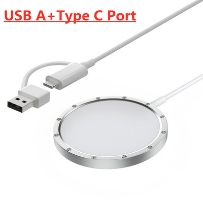 100 W-os mágneses vezeték nélküli töltőpad állvány iPhone 14 13 12 Pro Max Mini Airpods Pro USB A PD gyorstöltőállomás töltőhöz