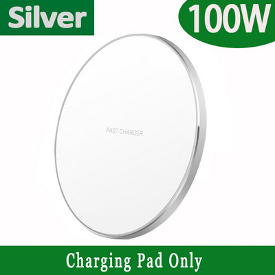 100 W gyors vezeték nélküli töltő iPhone 13 12 11 Pro Max XS XR X indukciós vezeték nélküli töltőpad Samsung S21 S20 S10 9 készülékhez Megjegyzés