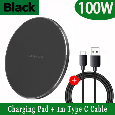 100 W gyors vezeték nélküli töltő iPhone 13 12 11 Pro Max XS XR X indukciós vezeték nélküli töltőpad Samsung S21 S20 S10 9 készülékhez Megjegyzés