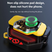 Žaidimų valdiklio telefono valdiklio žaidimų pultas, skirtas iPhone iPad IOS / Android Gaming LOL CF valdiklio rankena RGB Bluetooth 5.0