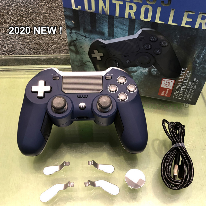 Comerț cu ridicata fără fir Bluetooth Dual Vibration Elite Game Console Controller Joystick Mufă pentru căști încorporată pentru PS4 și PC
