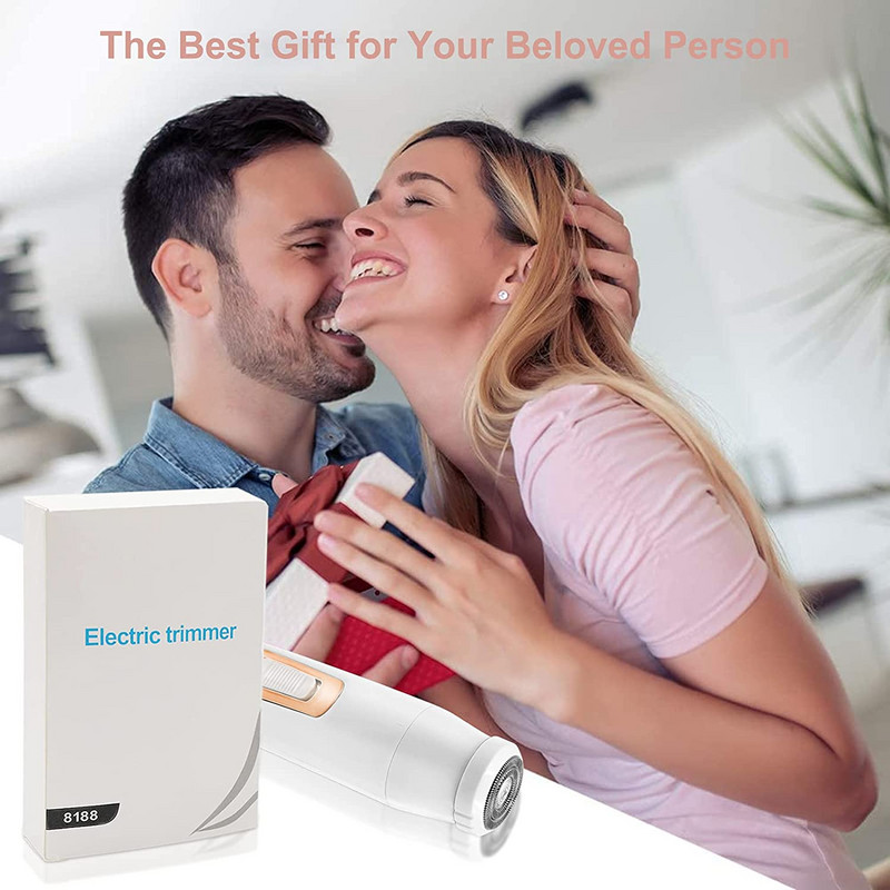 4 viename nosies plaukų kirpimo mašinėlė elektrinė antakių skutimo kirpimo priemonė moterims, skirta veido kūno pažastų priežiūros taisymo priemonė