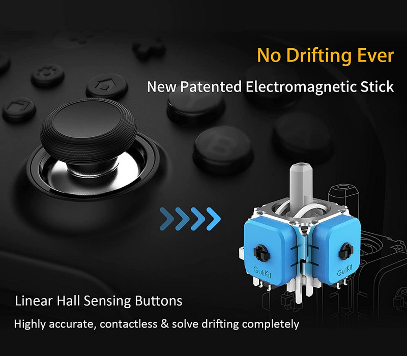 Controler GuliKit KingKong 2 Pro NS09 pentru Nintendo Switch IOS Telefon Android Windows macOS TV Gamepad-uri fără fir Bluetooth