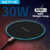 Încărcător fără fir rapid KEPHE 30W pentru Samsung Galaxy S20 S9+ S8 Note 9 Pad de încărcare USB Qi pentru iPhone 12 11 Pro XS Max XR X 8 Plus