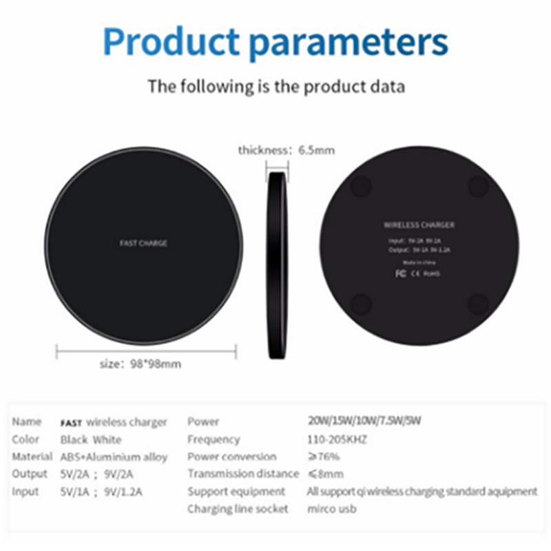 KEPHE 30W brzi bežični punjač za Samsung Galaxy S20 S9+ S8 Note 9 USB Qi punjač za iPhone 12 11 Pro XS Max XR X 8 Plus