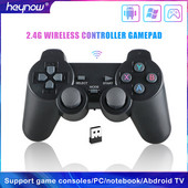 HEYNOW 2,4 GHz belaidis žaidimų pultelis, skirtas Super Console X žaidimų valdikliui USB vairasvirtė TV vaizdo žaidimų konsolei Android TV BOX telefonas