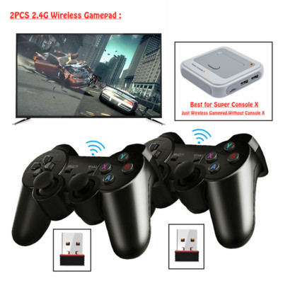 HEYNOW 2,4 GHz belaidis žaidimų pultelis, skirtas Super Console X žaidimų valdikliui USB vairasvirtė TV vaizdo žaidimų konsolei Android TV BOX telefonas